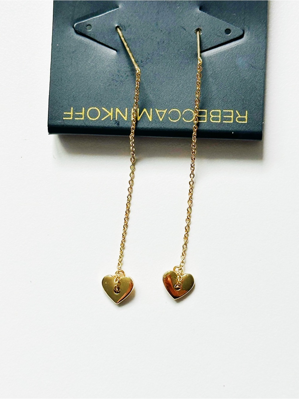 Rebecca Minkoff Gold Heart Lariat Necklace